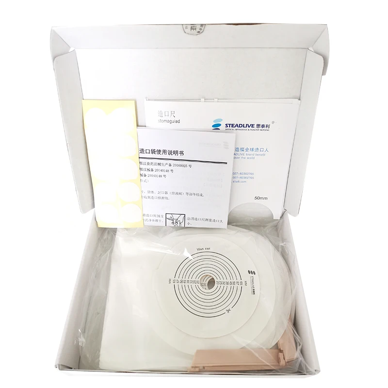 Transparent Opaque One Piece Ostomy Bag Supplies Bolsas De Colostomia