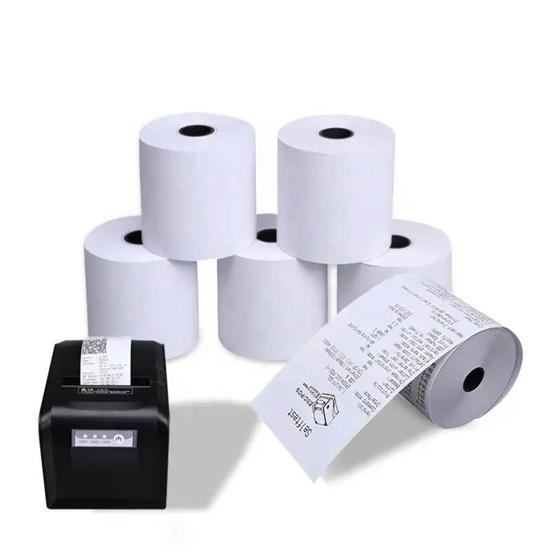 China Factory manufacturer good price thermal cash register paper roll 80x80mm 70g paper