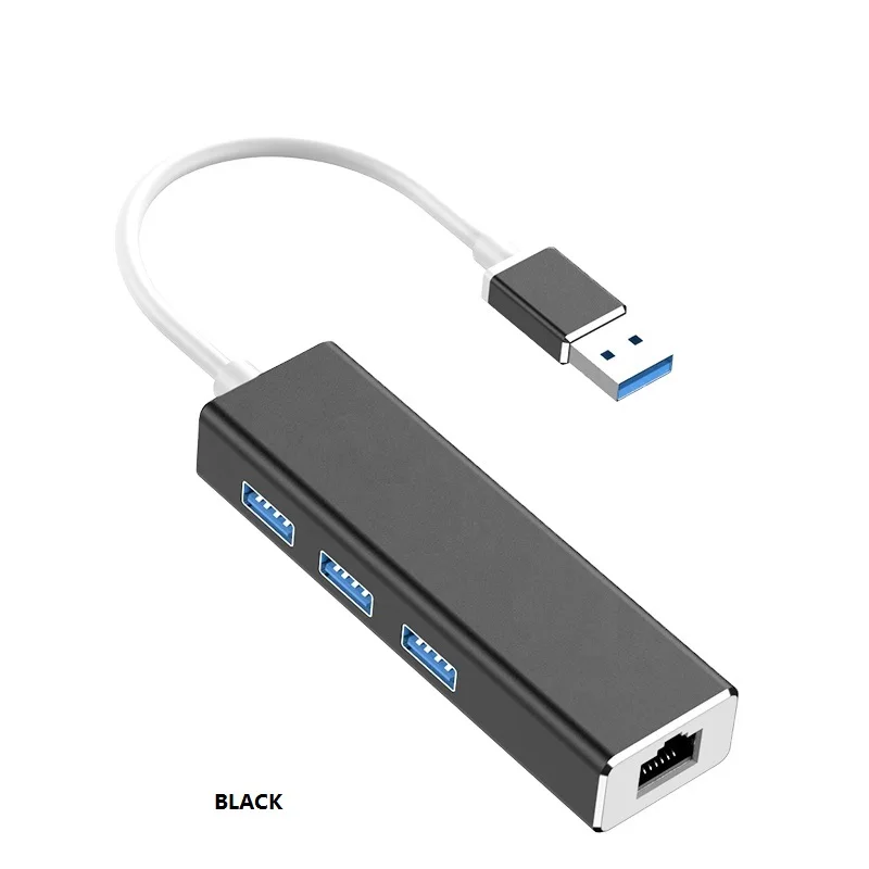 В наличии высокоскоростной горячая распродажа 1 в 4 порта Usb 2 0 3 RJ45 концентратор для клавиатуры мыши расширения док-станции адаптер