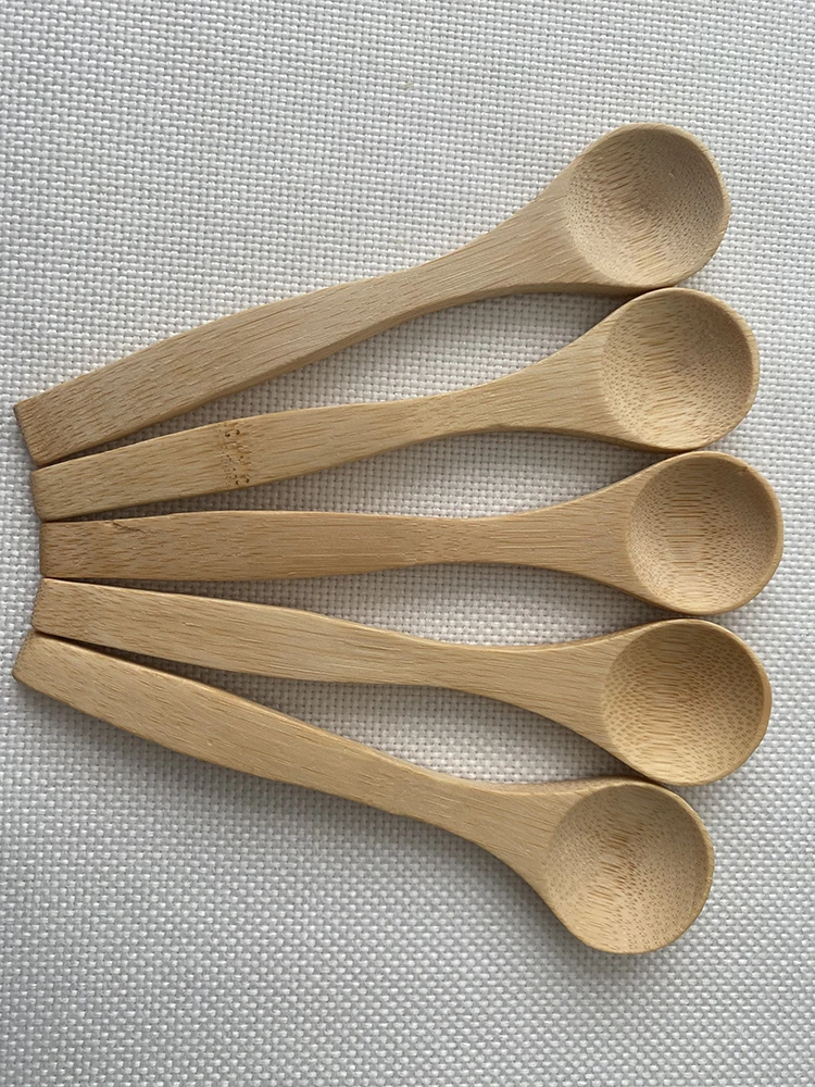 High Quality Brand New Kitchen Utensils Solid Seasoning Small Wooden Spoon Mini Bamboo Spoon