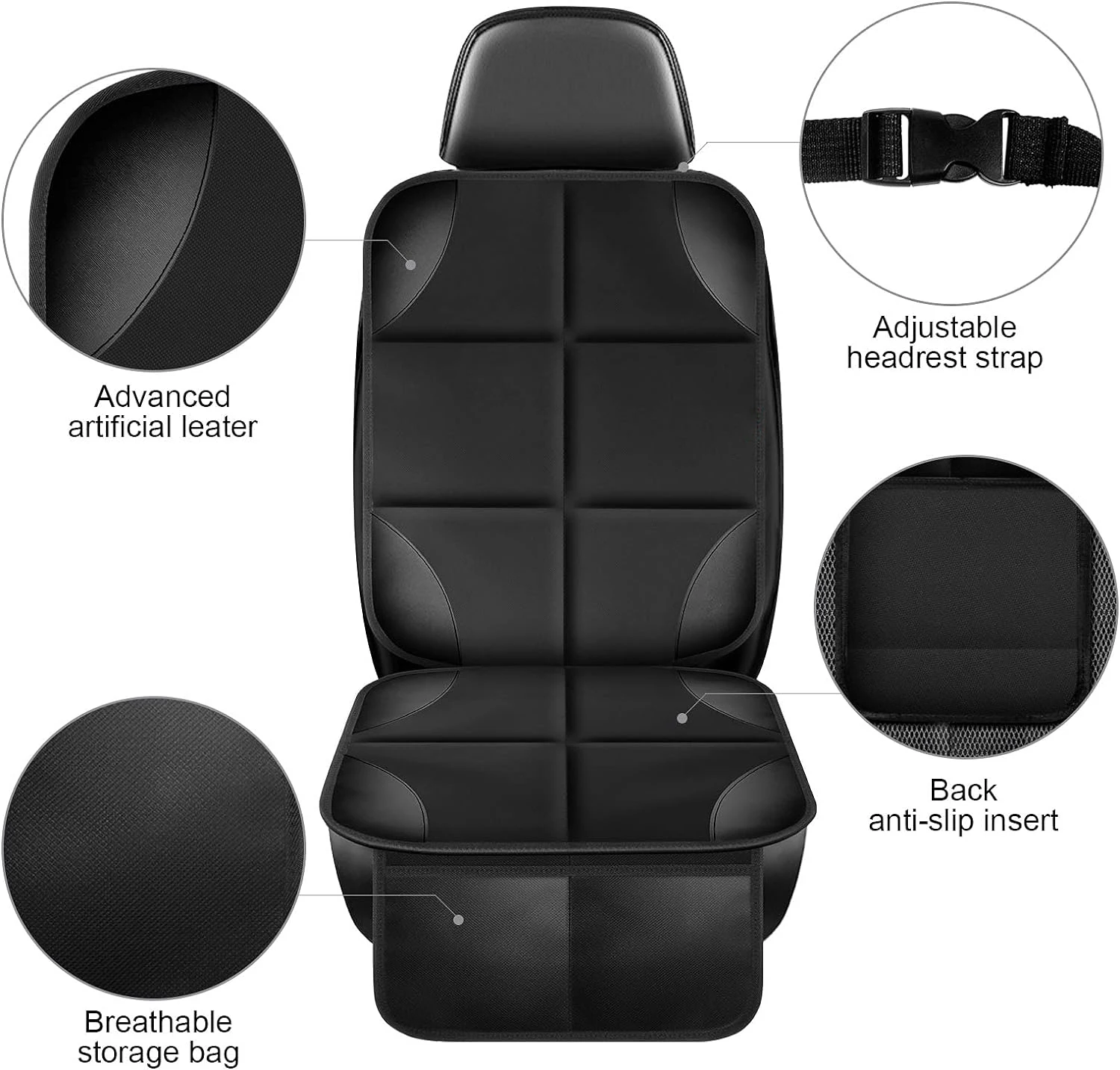 Car child safety seat anti-slip mat anti-friction and anti-dirty