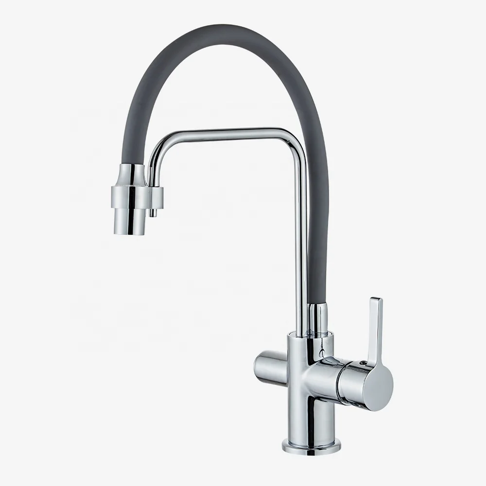 American standard cupc certified dual handle pull down spray brass kitchen sink water filtered faucet tap