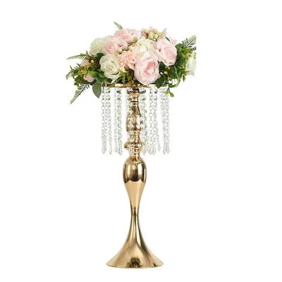 Wedding Decoration Flower Stand 3 Size Centerpiece Metal Gold Table Centerpiece Decoration