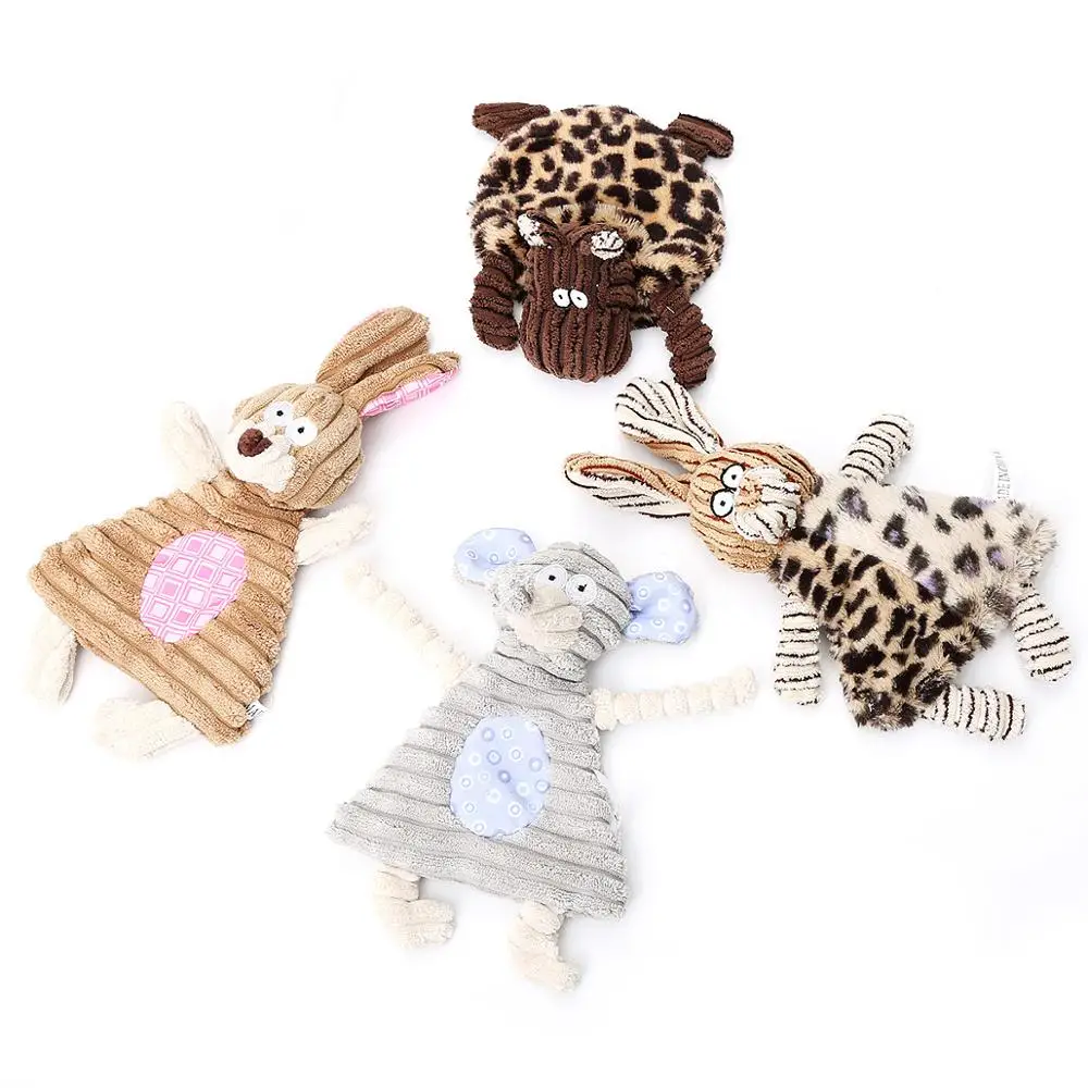 Wholesale New Design Cute Dog Plush Toys Durable Dog Chew Toys Cleaning Teeth Toys