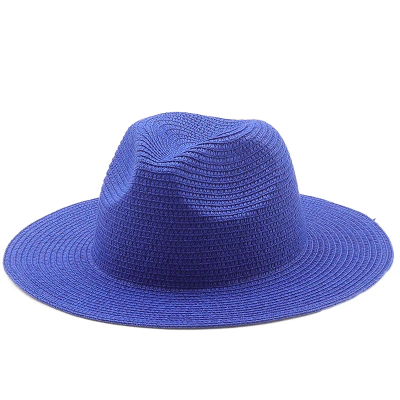 New Man Straw Hat Summer Beach Large Brim Sun Outdoor Sport Panama Hat Anti-UV Sunscreen Outdoor Cap Women Man Clothing Decor