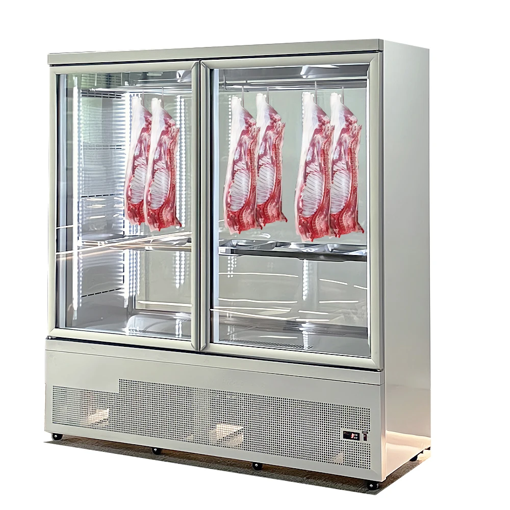 Commercial Refrigerators fresh meat freezer display Meat Hanging Refrigerator Cabinet meat cooler