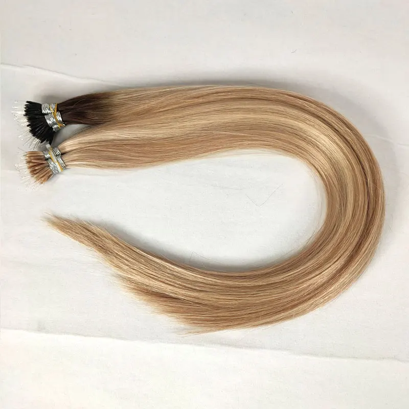 Pre-Bonded Stick Elastic Band Human Hair Extensions Brazilian Human Hair Extension Elastic Thread Hair Extensions