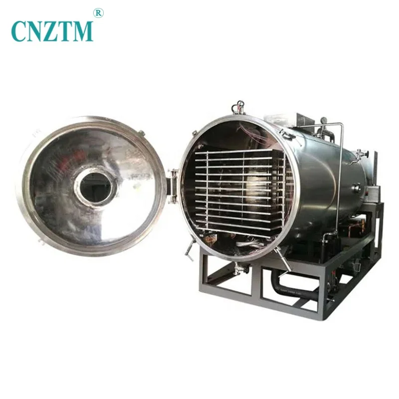 Programmable freezing dryer tunnel automatic dried meat food making machinery insect 200 250 kg vacuum freeze drying machine