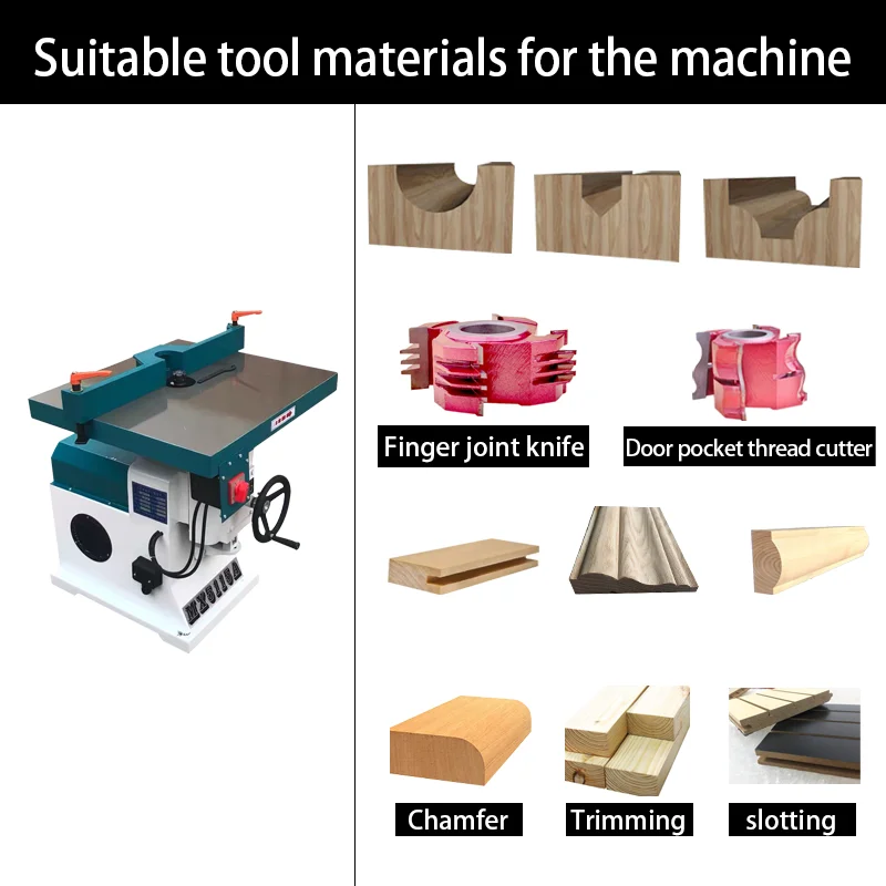 Yufu woodworking machinery vertical single shaft router table type vertical milling machine woodworking trimming machine