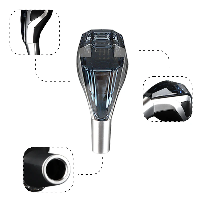 Crystal Shift knobs Touch Activated Ultra LED Light Illuminated Gear Knob Fits for Most Cars NO Button Operated Shifter