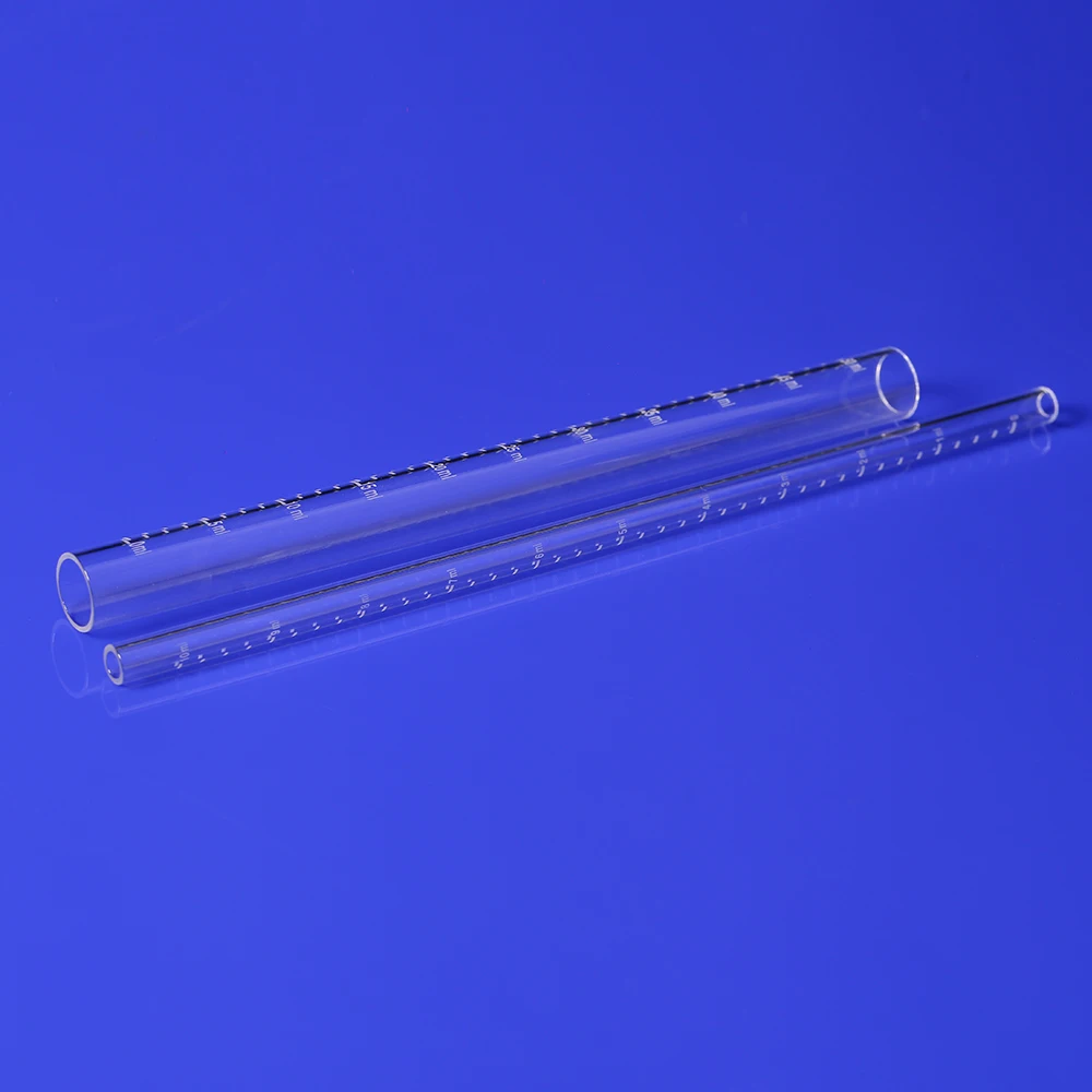 Corrosion Resistant Frosted Graduated Quartz Glass Tube Level Gauge