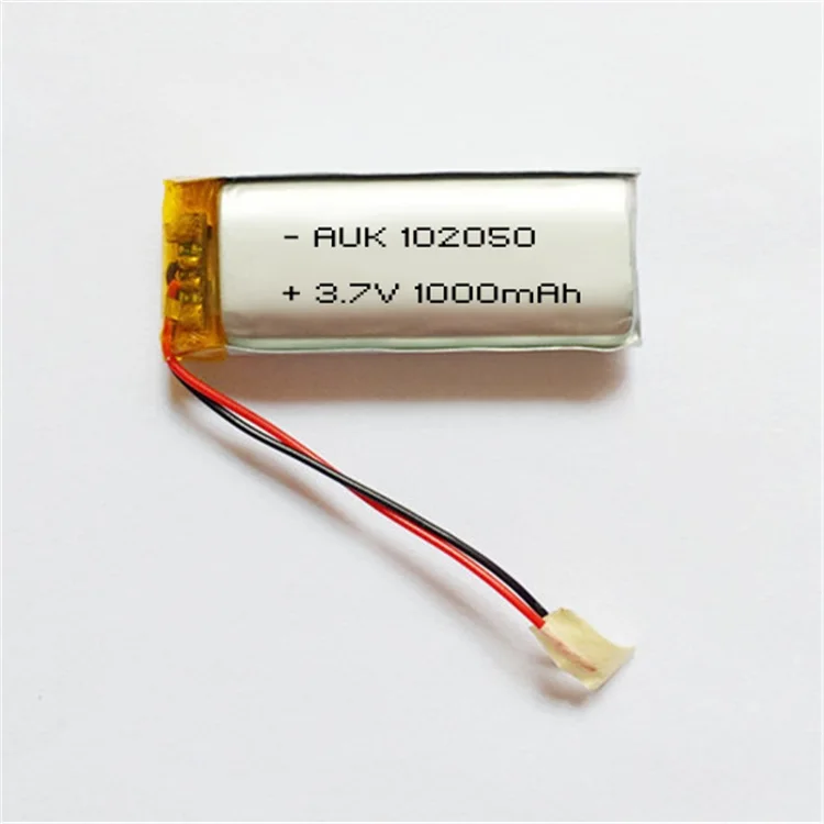 102050 3.7v 1000mAh Lithium Polymer Battery Lipo Li-ion Battery with PCB Wires for Electronics