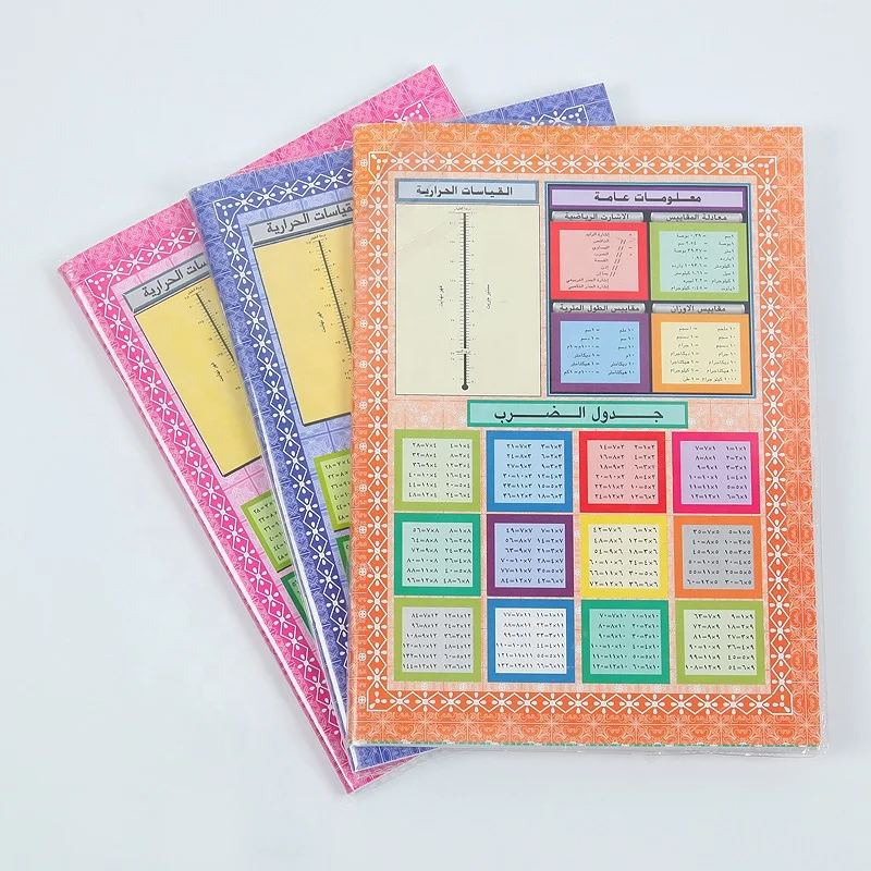 Wholesale Manufacturing Custom Printing Arabic A6 Recycled Double Wire School Notebook For Children
