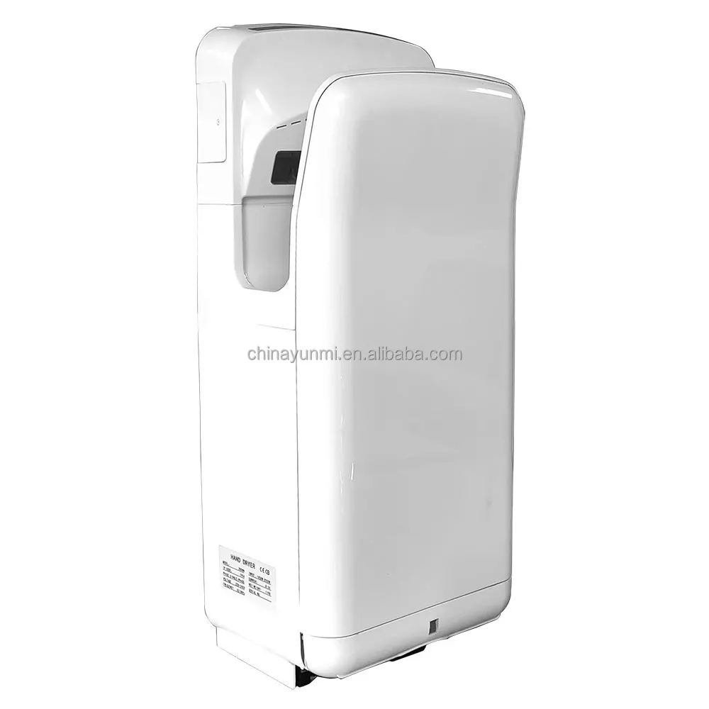 Fast drying hands dryer ABS plastic wall mounted automatic dual drying jet hand dryer