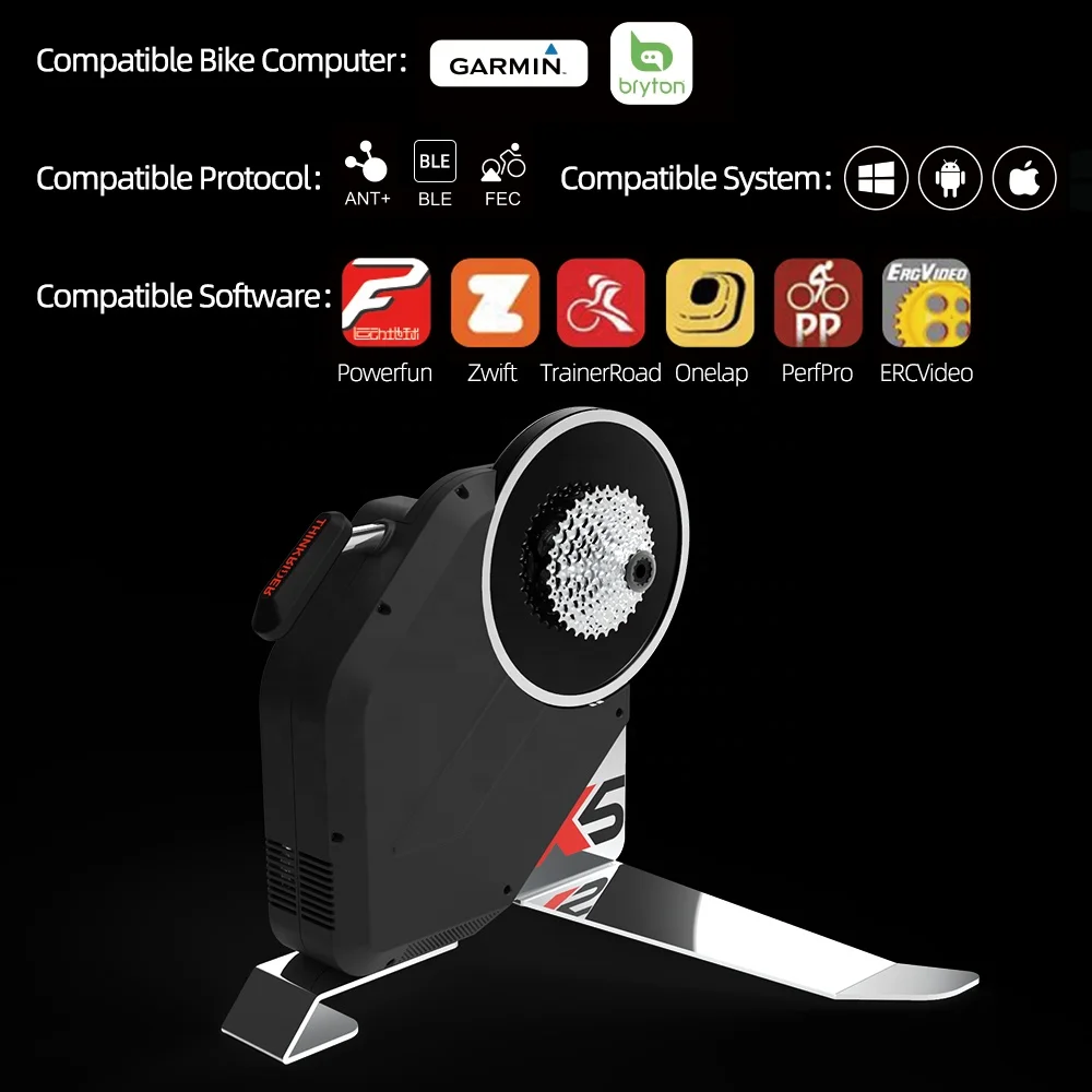 New ThinkRider X5 NEO Smart Bike Trainer MTB Road Bicycle home trainer Built-in Power Meter power meter Compatible with