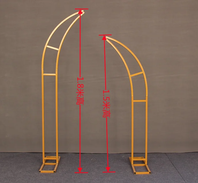 Party Decoration Wedding Backdrop Stand Floral Arch Shelf Horn Outdoor Home Decor Background Road Lead Flower Fixed Stand Arch