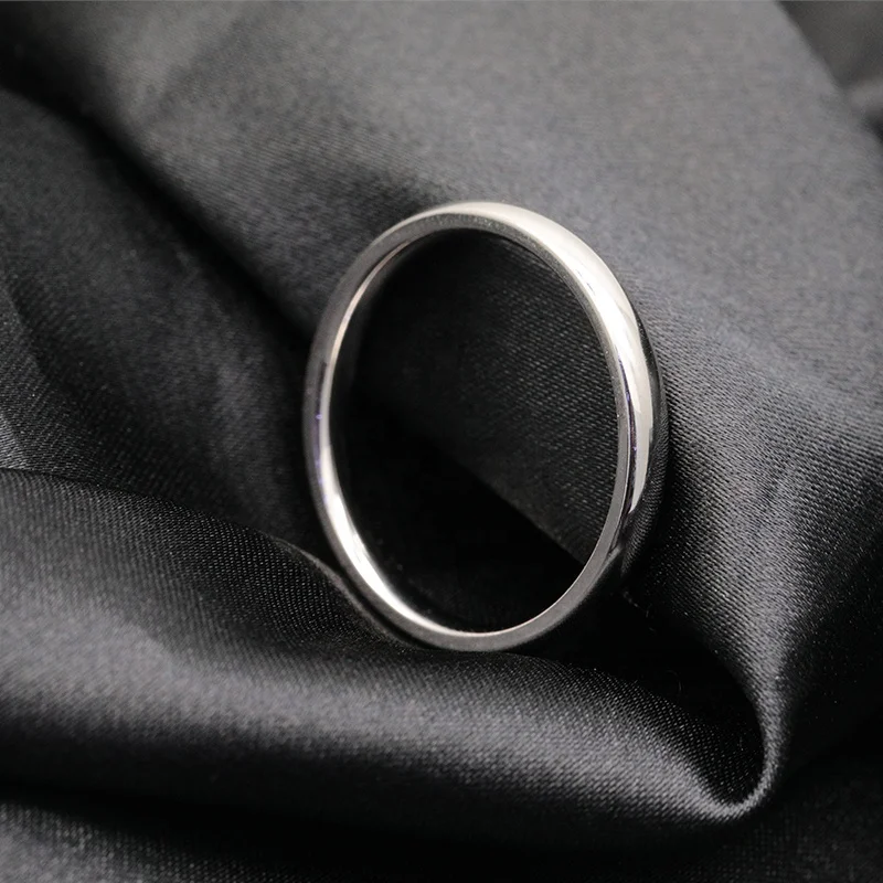 DiFeiYa 925 Sterling Silver fine jewelry Ring Simple Wedding Ring Plain silver ring men women