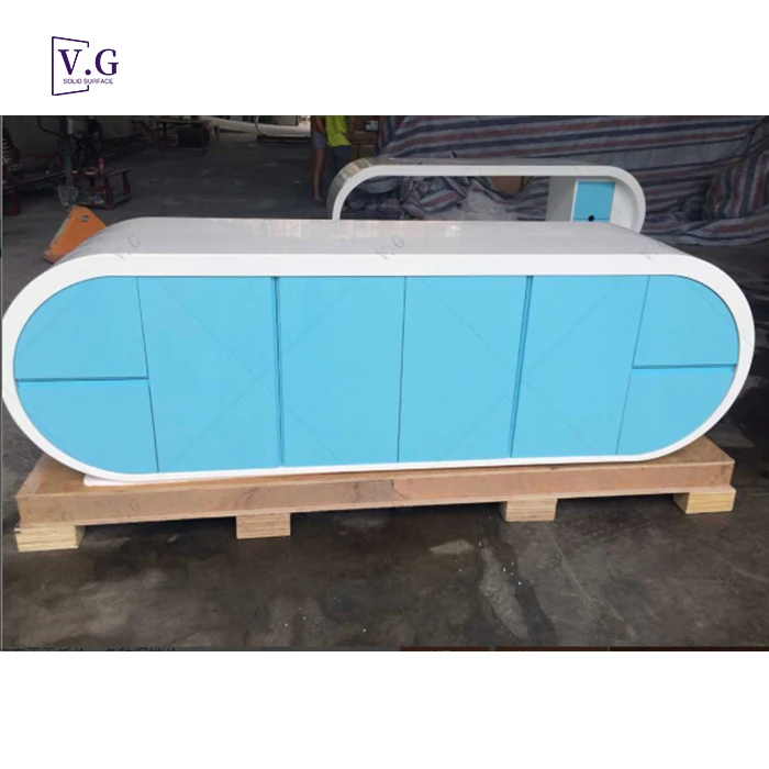 modern office table photos custom Solid Surface Stone office executive table pictures