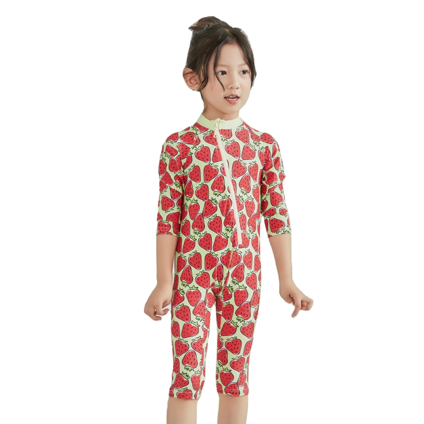 Young Girls Swimwear Strawberry printing girls bathing suits xxx young girls one piece swimwear