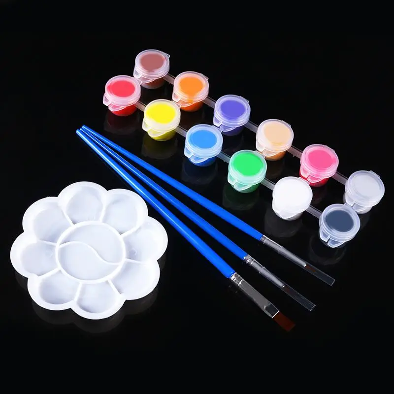 Hot Selling student Product - Bright Water Color Pellet Non-toxic Tempera Paint Set At Factory Price