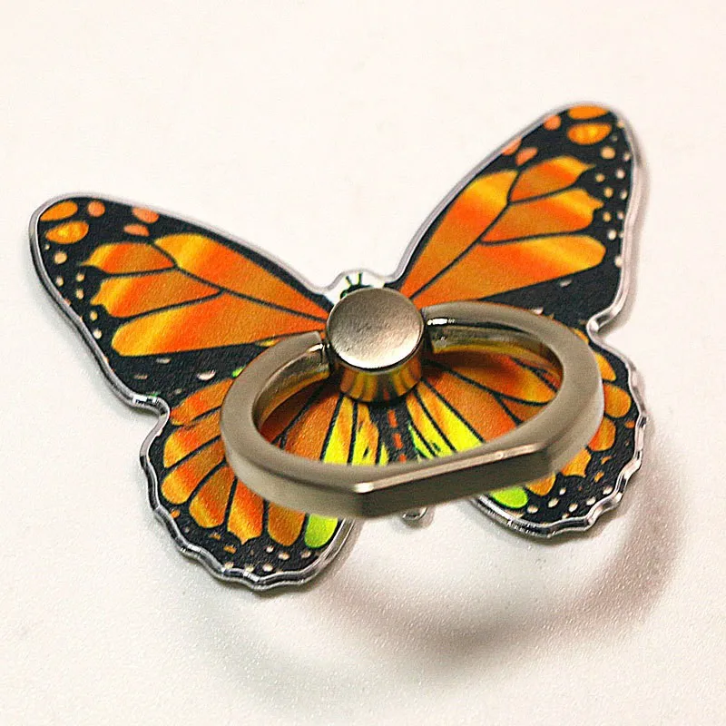 Mobile Phone Holder Ring Buckle Butterfly Painted Cartoon Cute Wholesale Ring Buckle Mobile Phone Holder
