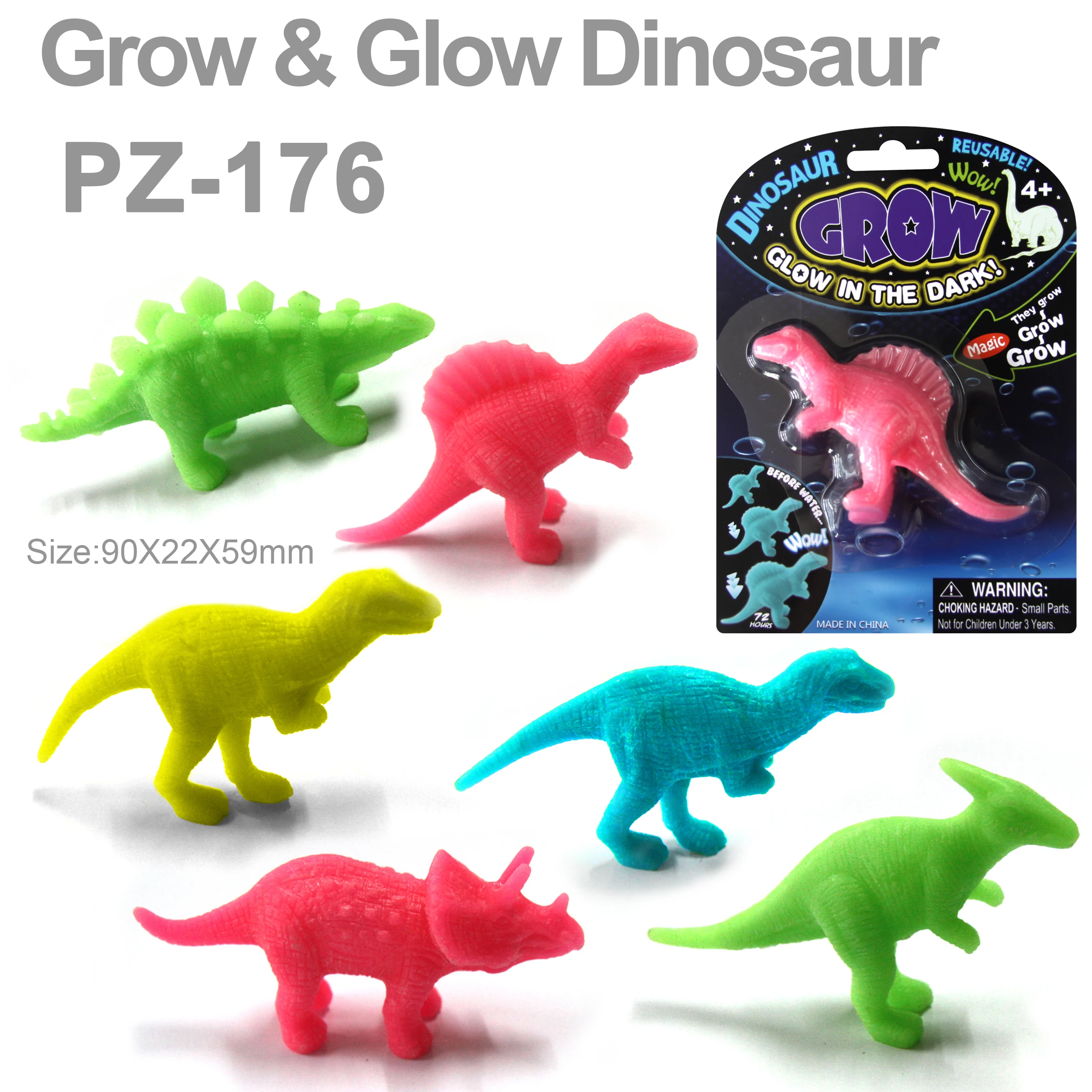 Grow Glow Snake Spider Sea Animals Dinosaur Lizard Color Changing Insects Water Expandable Toys