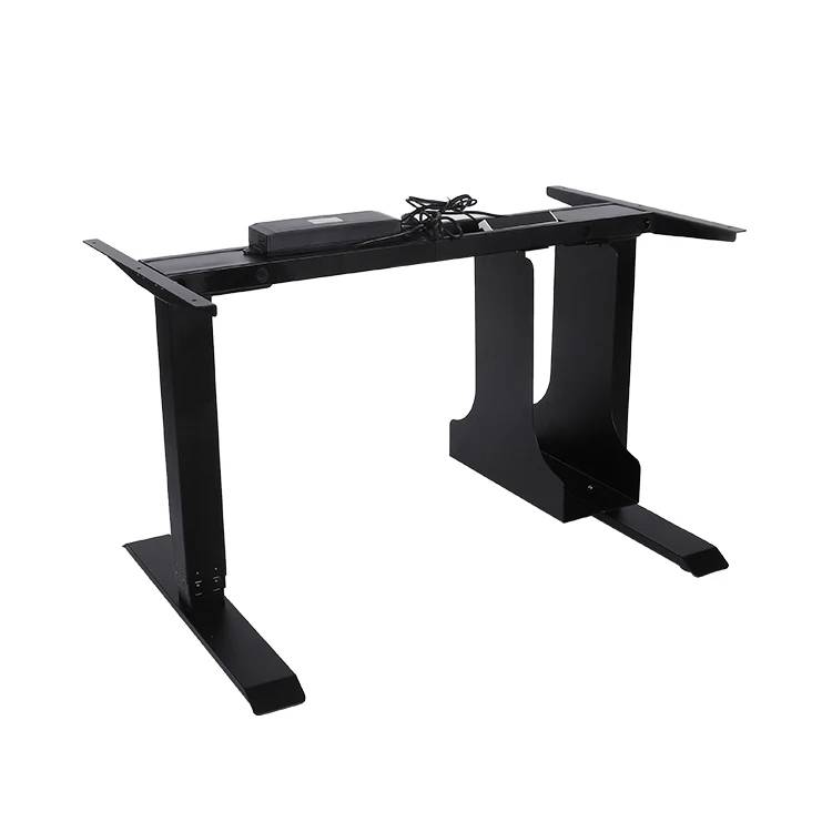 Anti-Collision Low Noise Dual Motors Three Stages Height Adjustable Table Ergonomic Electric Lifting Desk Standing Desk