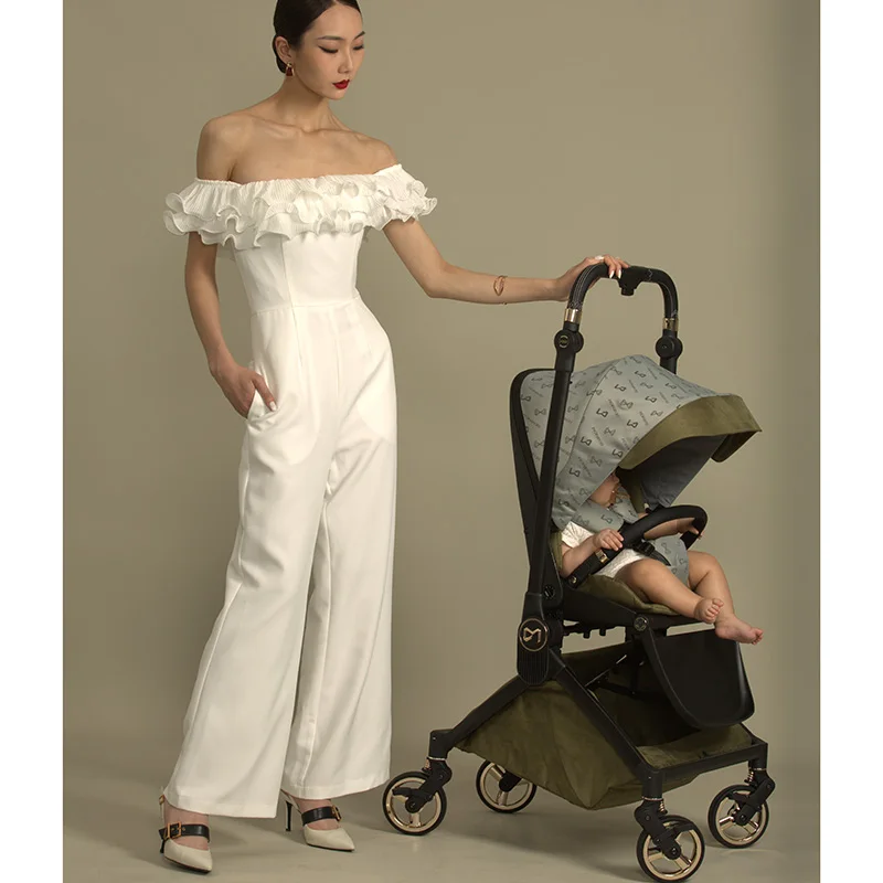 DEARMOM en 1888 custom made  inflatable portable baby stroller pram with 3 in 1 car seat