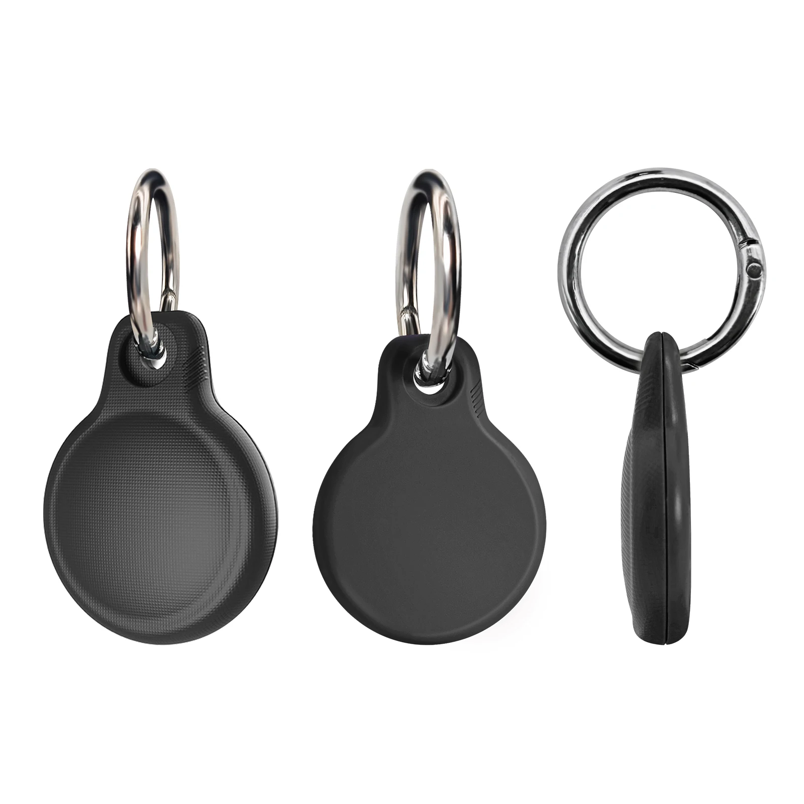 Anti Lost Wireless Tracker Protective Cover Silicone Gel Protective Sleeve Case for Airtags with Keychain