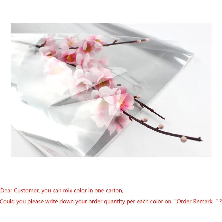 
Clear Cellophane Plastic WaterProof Wrapping Paper For Flower 