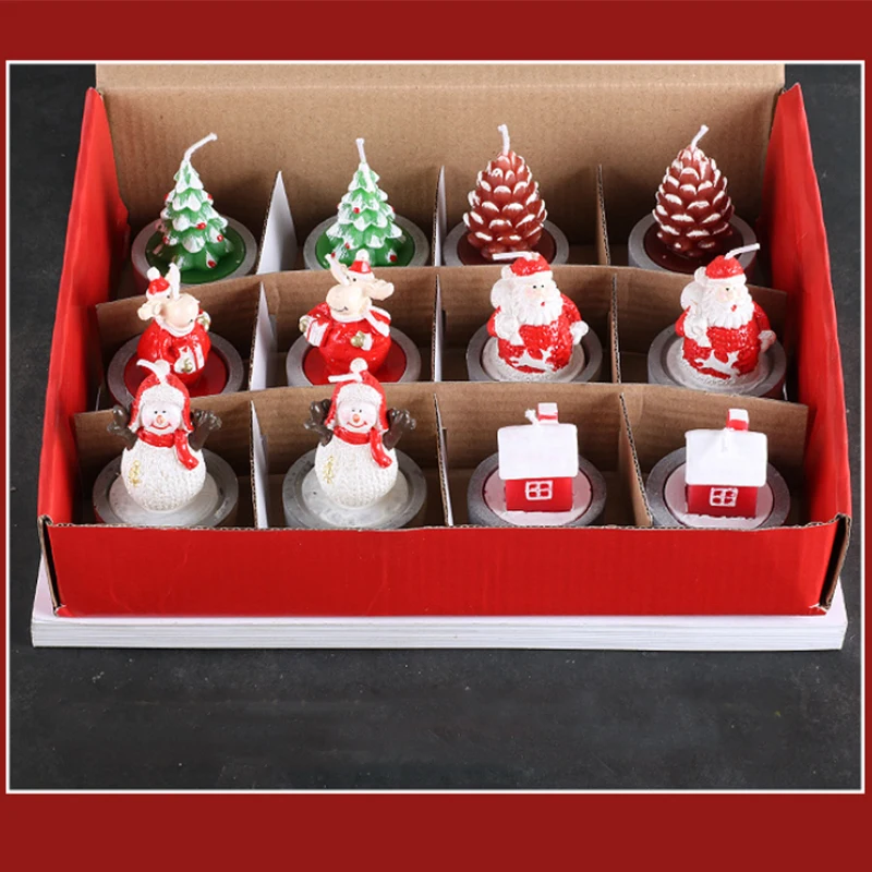 Christmas crafts decorate natural scented candle tin, Luxury aluminum metal and cement candle tin with gift boxes