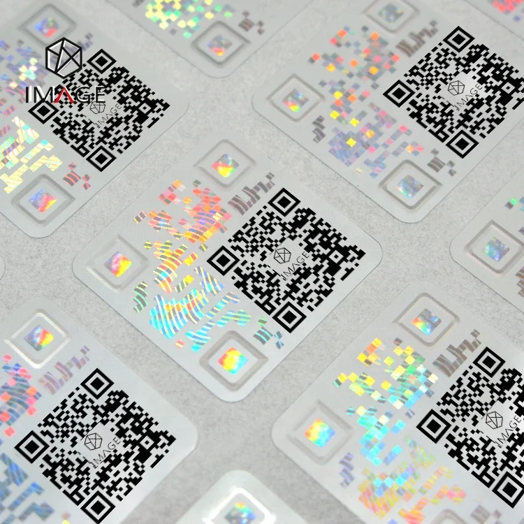  Индивидуальная 3d Голограмма QR-код антифальшивая Защитная этикетка для аутентификации