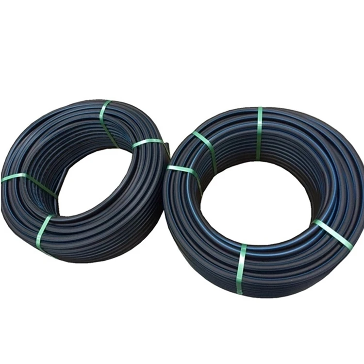 High Density Polythene Poly For Irrigation Water Pn6 4 Bar Diameter Pn16 32mm 50mm 63mm 75mm Sdr26 Black Hdpe Pipe