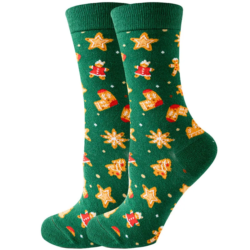Женские рождественские носки Jingwen OEM calcetines de navidad las mujeres
