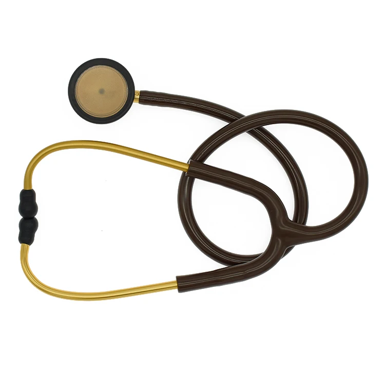 Китайский производитель, прямые продажи, медицинский стетоскоп, диагностический легкий стетоскоп, коричневый стетоскоп