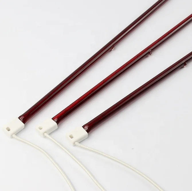 Quartz tube 1650w 120v 770mm ruby infrared heat lamp