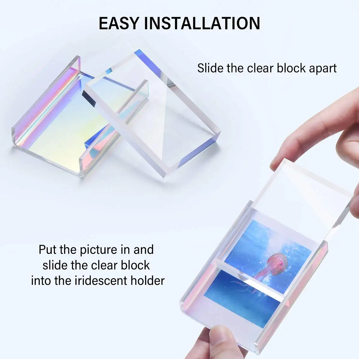 Phattopa Instax mini frame, suitable for desktop and desktop, mini instant suitable for Fuji and Polaroid film
