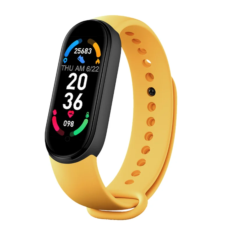 New Arrival M4 M5 M6 Android IOS Smart Bracelet Band IP65 Waterproof Heart Rate Smart Wristband Watch M6 Fitness Smartband