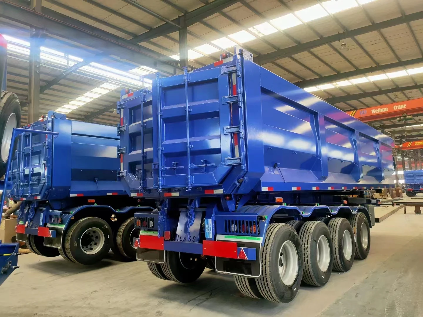China Factory JT Used Supply 45 Cubic Meter Rear End Dump Truck U-Shaped Tipper Semi Trailers