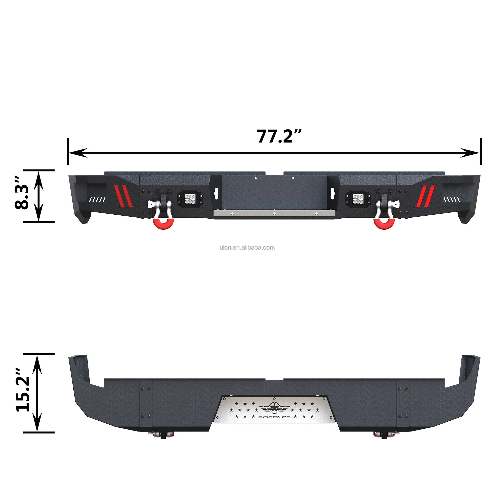 Новый продукт передний бампер и задний ступенчатый для Toyota Tundra 2007-2013 текстурированный черный