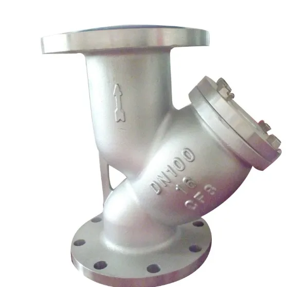 pipe fitting CF8 304 stainless steel y type strainer strainer industrial direct factory price y type water pipeline vannes