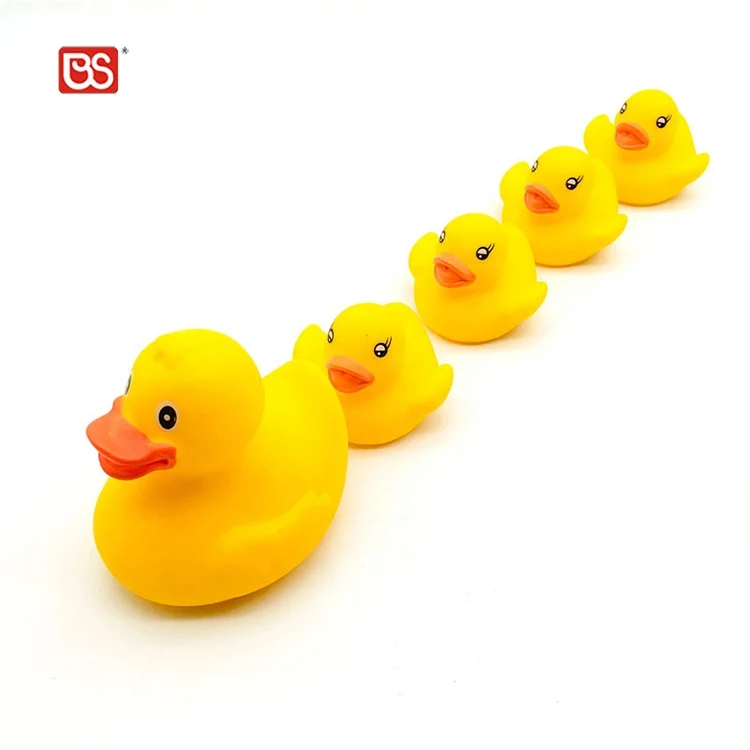 BS Promotional Custom Logo Low Price Eco-friendly Assortment Floating Bulk Yellow Shower Bath Toy Rubber Duck For Baby
