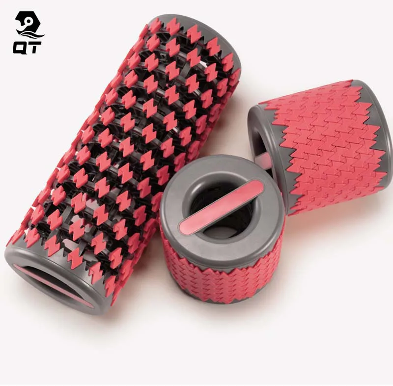 Customized Logo Adjustable Foldable Retractable Fitness Massage Yoga Collapsible Foam Roller For Exercise