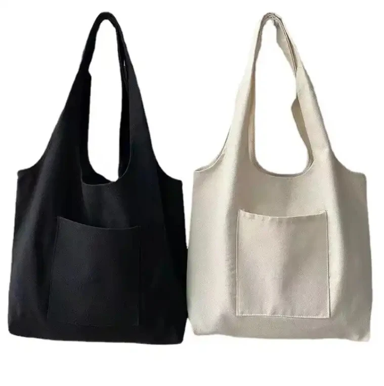 Book Magazine Canvas Tote Bags for Autumn for Work Commuting Carrying College Student Outfit Book Shoulder Bag