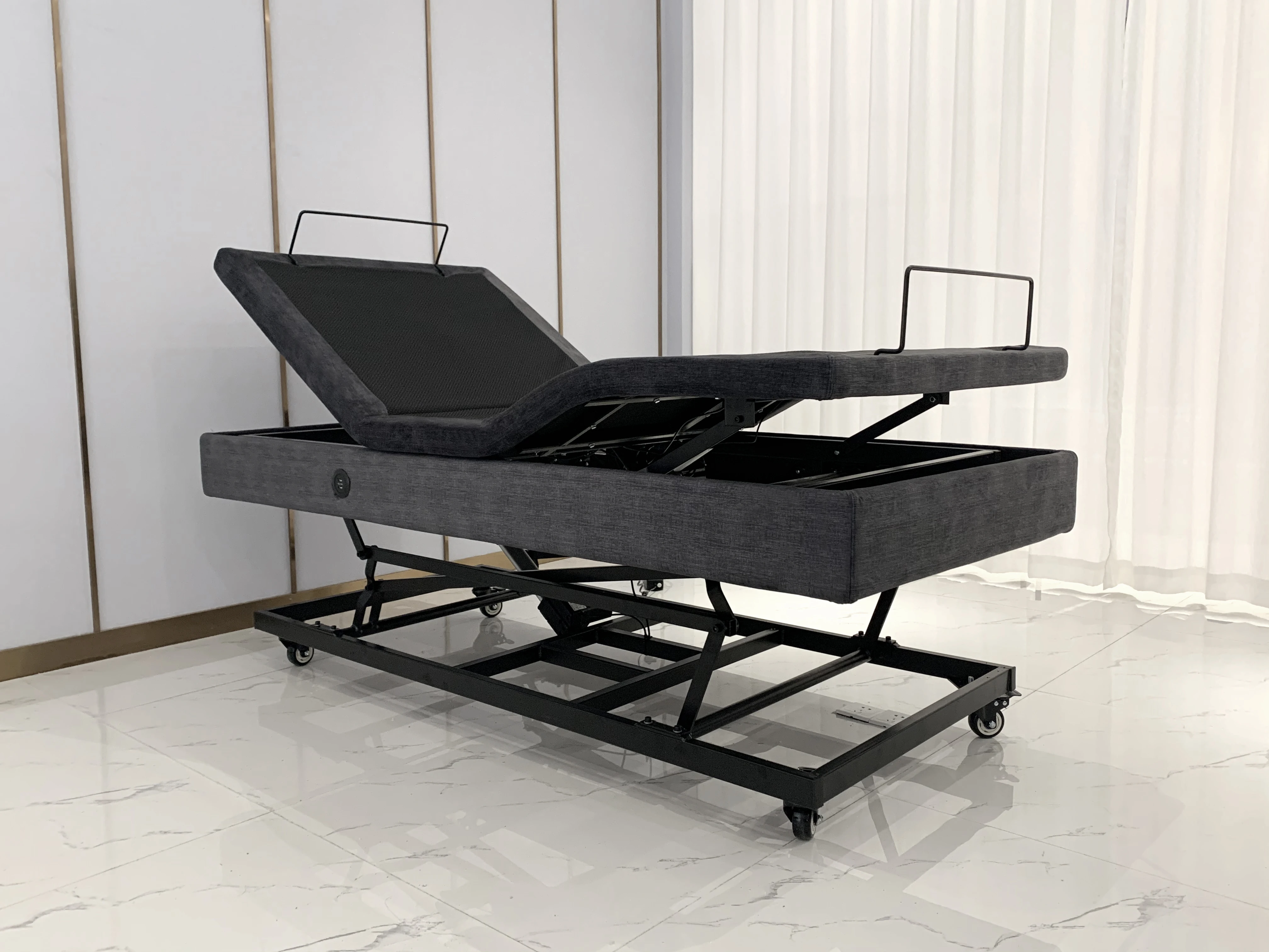 K.Single Four DC Power Bed for Elderly People Home Care Heavy Lift Capacity of Up to 750 lbs
