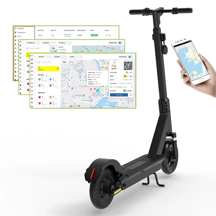 Scooters with GPS iOT system specialize in Rental Business Shared Scooters Sharing Scooter