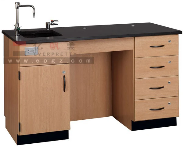 University Laboratory Furniture School Science Lab Work Table With Sink