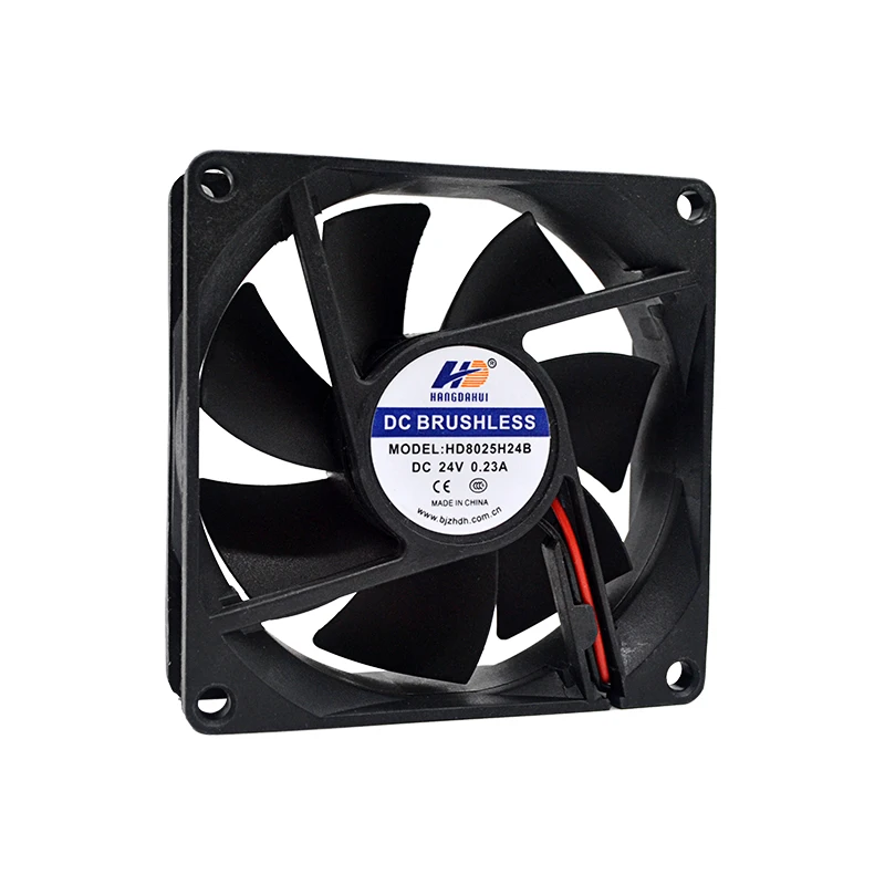 Hangdahui 80x80x25mm 4 pin pwm 80x80 axial fan cooling dc brushless axial fan 80*25mm axial cooling fan