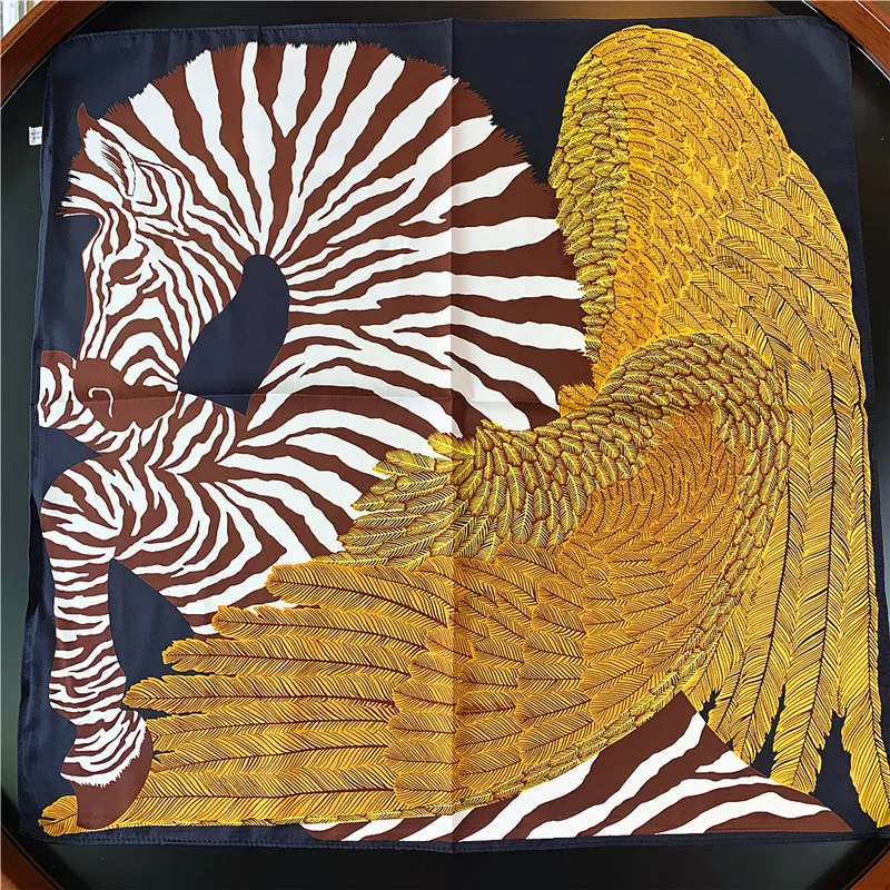 Custom 2023 New Printed Small Square Scarf Twill decoration Ladies Scarf Fashion Soft Twill Satin Hijab