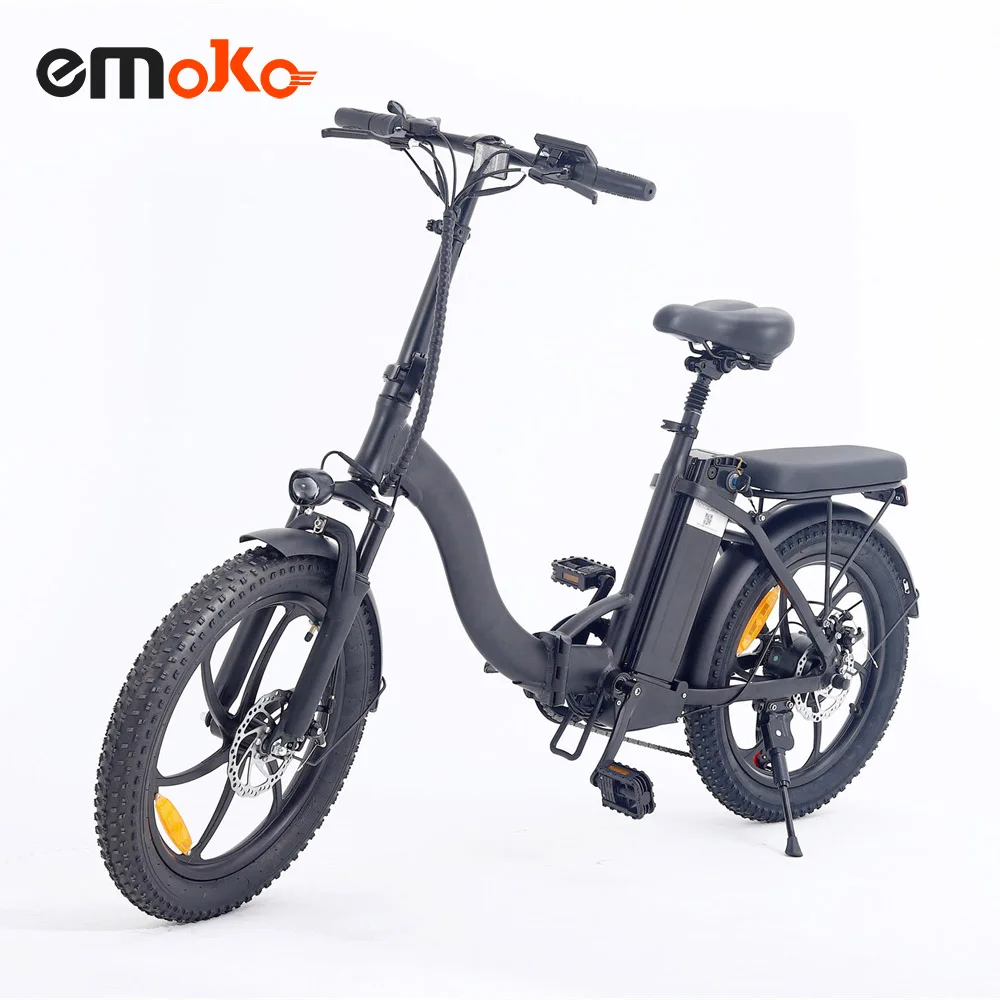 Emoko 20 inch electric city folding 7 Speed bike europe eu Poland european warehouse 48v 350w ebike adult girl electric bicycle